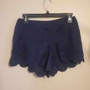 Lilly Pulitzer buttercup scalloped black shorts